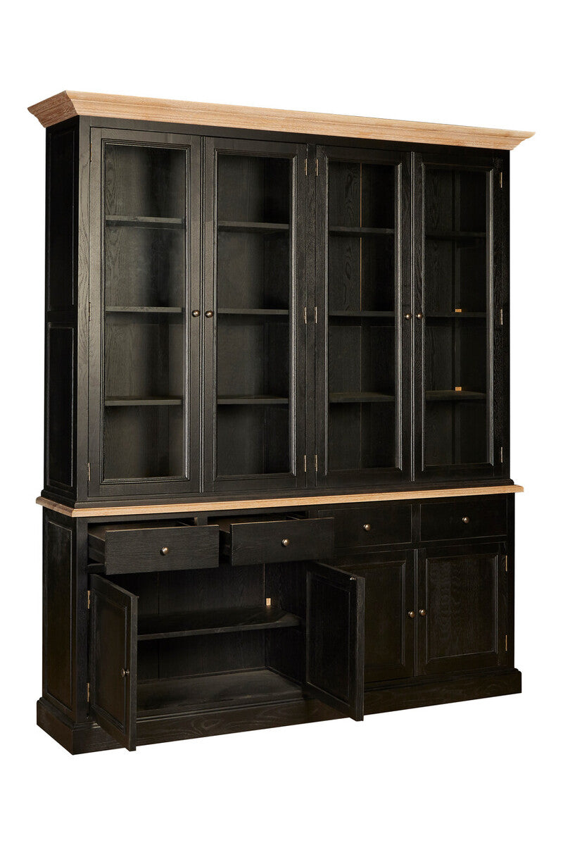 Black Oak Wood Large Cabinet | Lyon