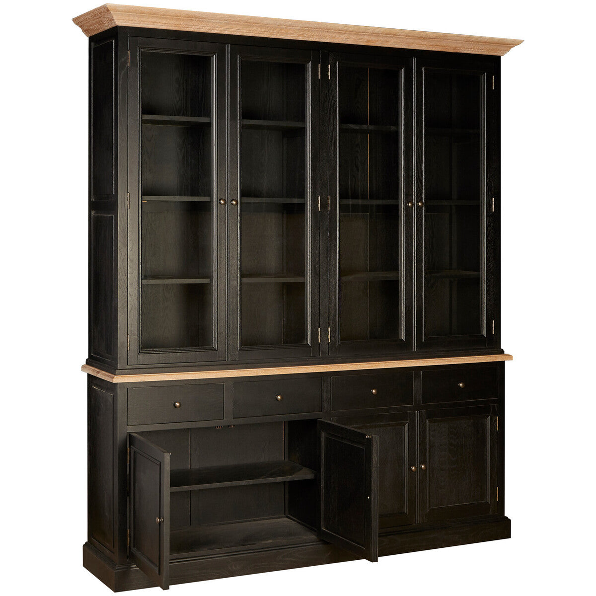 Black Oak Wood Large Cabinet | Lyon