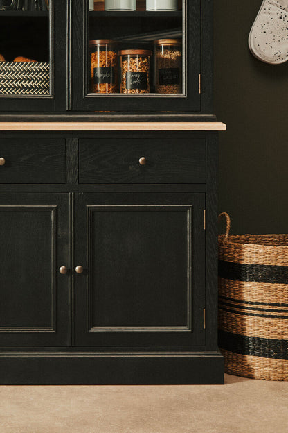 Black Oak Wood Large Cabinet | Lyon