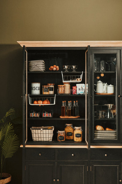 Black Oak Wood Large Cabinet | Lyon