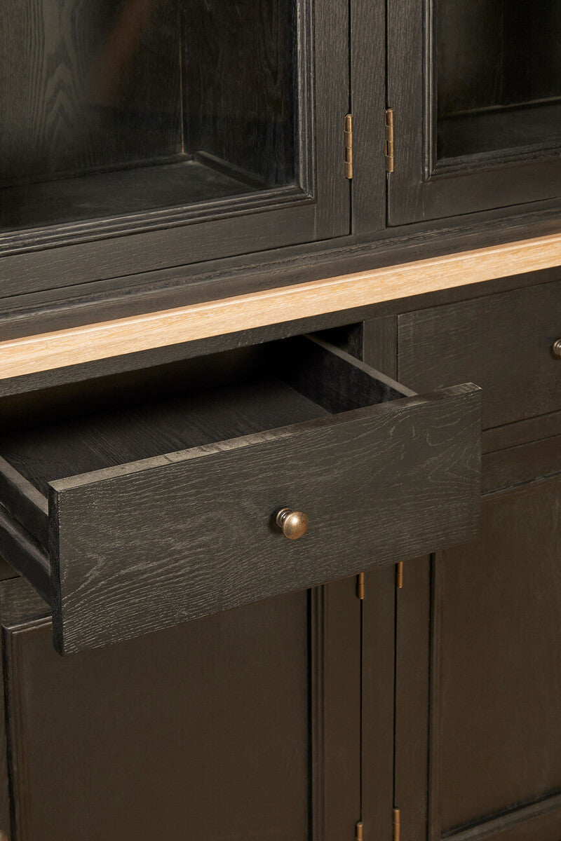 Black Oak Wood Large Cabinet | Lyon