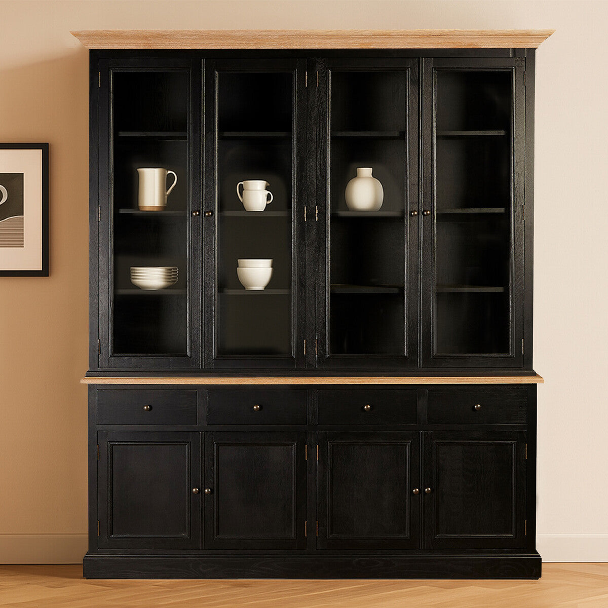 Black Oak Wood Large Cabinet | Lyon