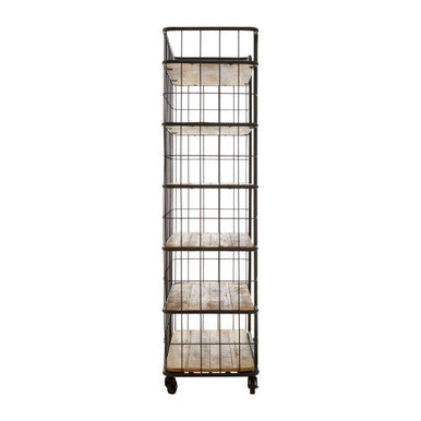6 Tier Shelf Unit with Wheels | Crest