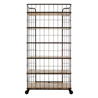 6 Tier Shelf Unit with Wheels | Crest