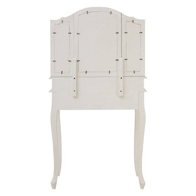 Loire White Dressing Table With Adjustable Mirror