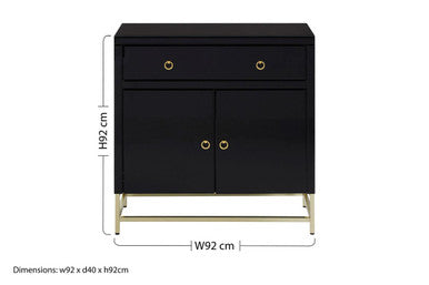 Black Cabinet | Kensington Townhouse