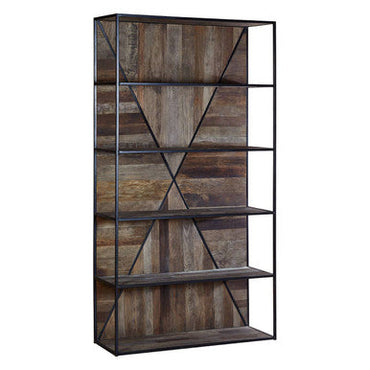 5 Tier Recycled Elm Wood Shelf Unit | Midas