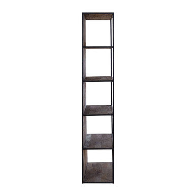 5 Tier Recycled Elm Wood Shelf Unit | Midas