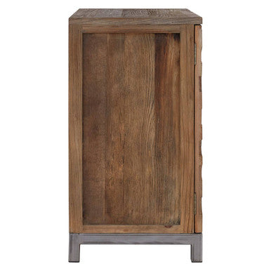 Large Recycled Elm Wood 2 Door Cabinet | Midas