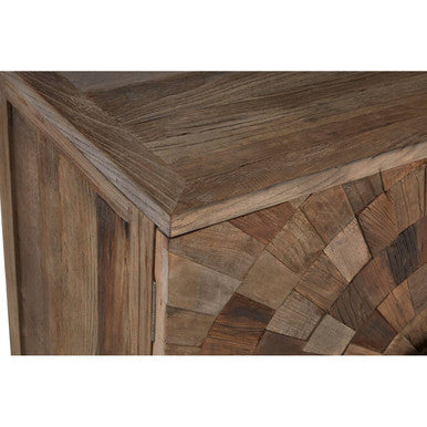 Large Recycled Elm Wood 2 Door Cabinet | Midas