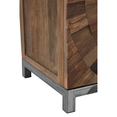Large Recycled Elm Wood 2 Door Cabinet | Midas