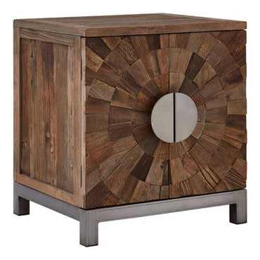 Small Recycled Elm Wood 2 Door Cabinet | Midas