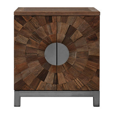 Small Recycled Elm Wood 2 Door Cabinet | Midas