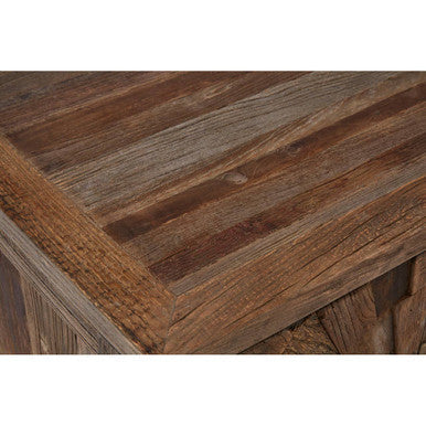 Small Recycled Elm Wood 2 Door Cabinet | Midas