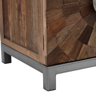 Small Recycled Elm Wood 2 Door Cabinet | Midas