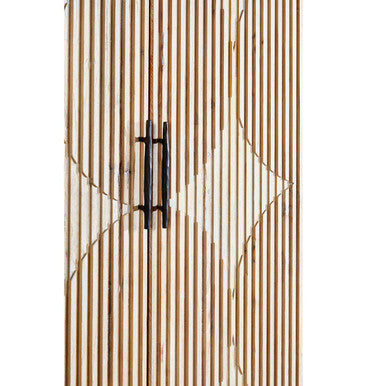 Grey Wash Elm Wood Wardrobe | Kyra
