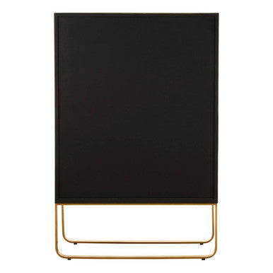 Oak Wood and Brushed Gold Cabinet | Modica