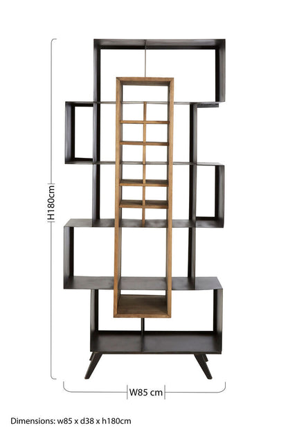 Black Iron Frame Shelf Unit | Mason