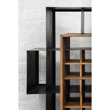 Black Iron Frame Shelf Unit | Mason