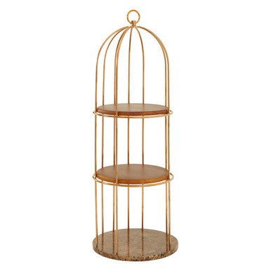 3 Tier Small Cage Design Shelf Unit | Horizon