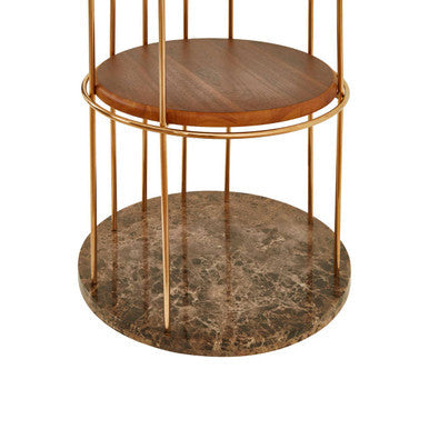 3 Tier Small Cage Design Shelf Unit | Horizon