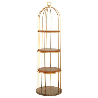 4 Tier Large Cage Design Shelf Unit | Horizon