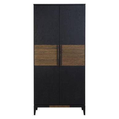 2 Tone Oak Wood Tall Cabinet | Salvar