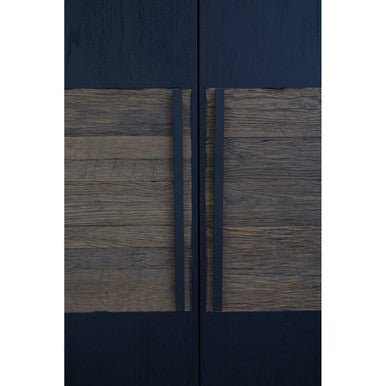 2 Tone Oak Wood Tall Cabinet | Salvar