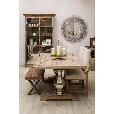 White Washed Pine Wood 2 Door Cabinet | Richmond