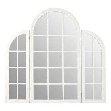 Fret White Finish Dressing Table Mirror