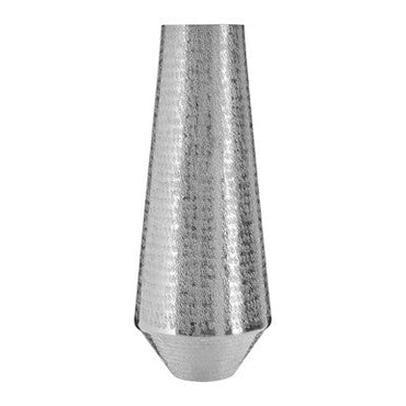 Silver Hammered Effect Large Vase | Safia