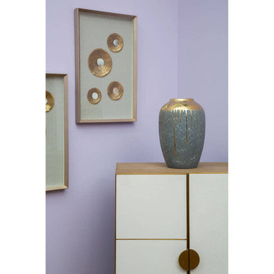 Grey and Gold Small Vase | Cyrus