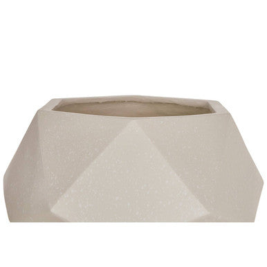 White Geometric Planter with Legs | Darnell