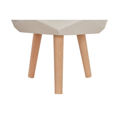 White Geometric Planter with Legs | Darnell