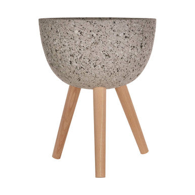 Medium Grey Speckled Planter | Darnell