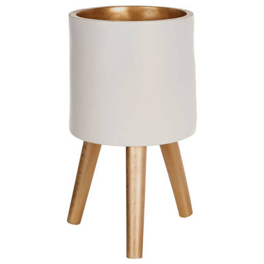 Small White Planter | Darnell