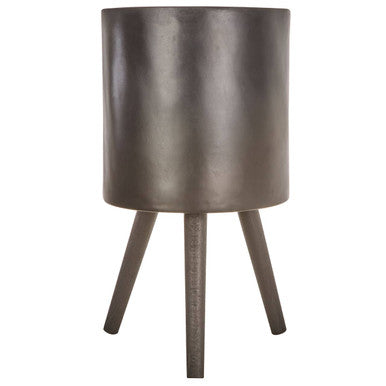 Large Black Finish Planter | Darnell