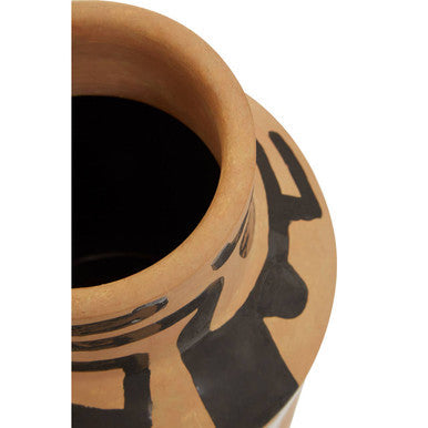 Barren Hand Painted Earthenware Vase