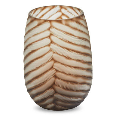 Large Chevron Cut Vase | Hessa