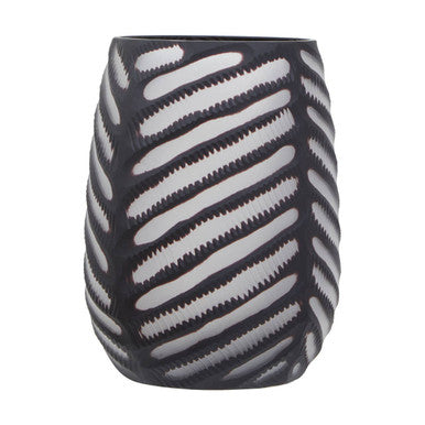 Large Chevron Cut Vase | Hessa