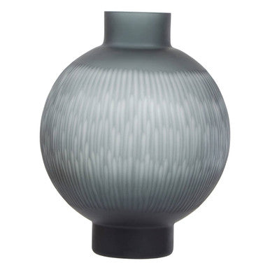 Large Carved Glass Vase | Hessa