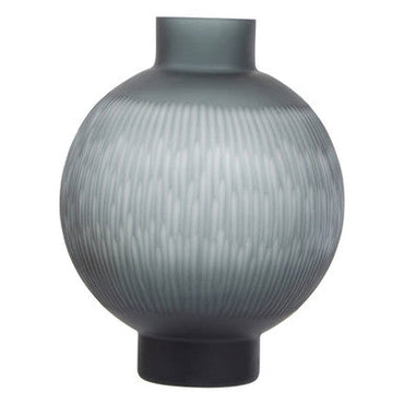 Large Carved Glass Vase | Hessa