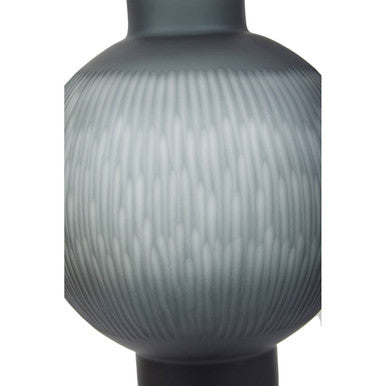 Large Carved Glass Vase | Hessa