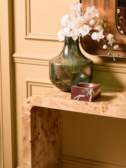 Green and Gold Large Glass Vase | Herbie