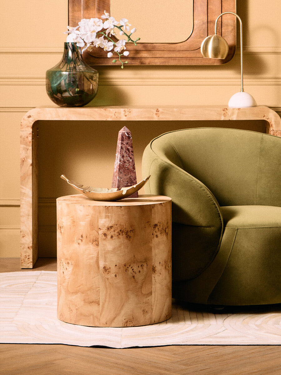 Green and Gold Large Glass Vase | Herbie