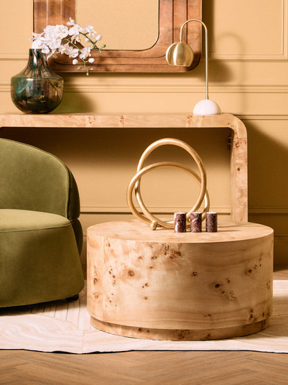 Green and Gold Large Glass Vase | Herbie