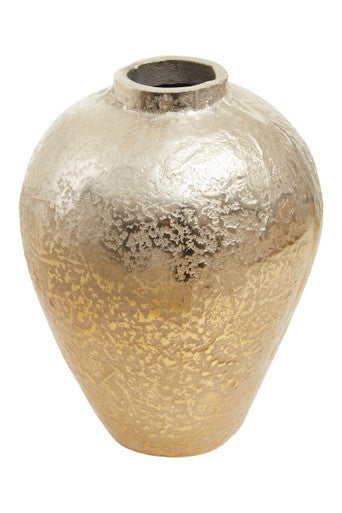 Small Ombre Silver and Gold Finish Vase | Dion