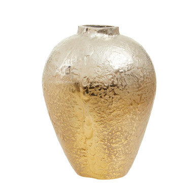 Small Ombre Silver and Gold Finish Vase | Dion