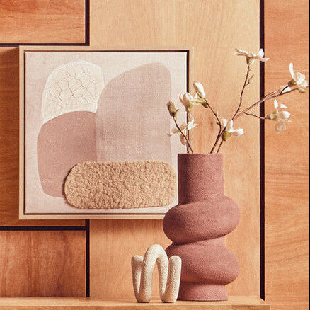 Large Textured Red Bubble Vase | Dunas