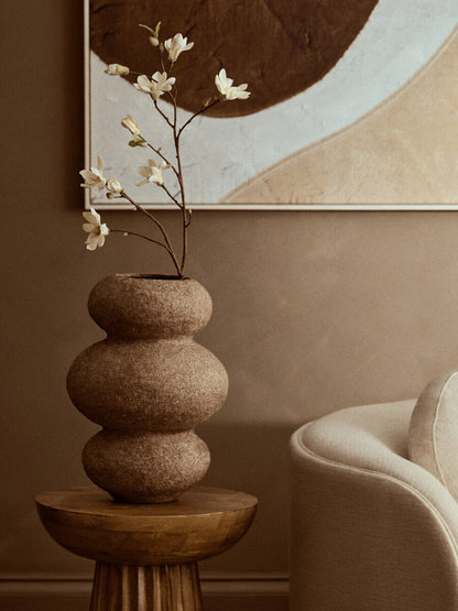 Cotton Mache and Coco Shell Bubble Vase | Sanai